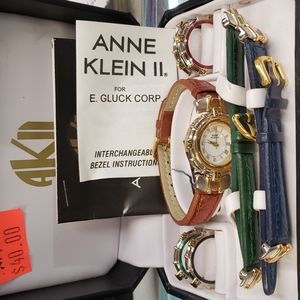Anne Klein II watch set with attachments new never used